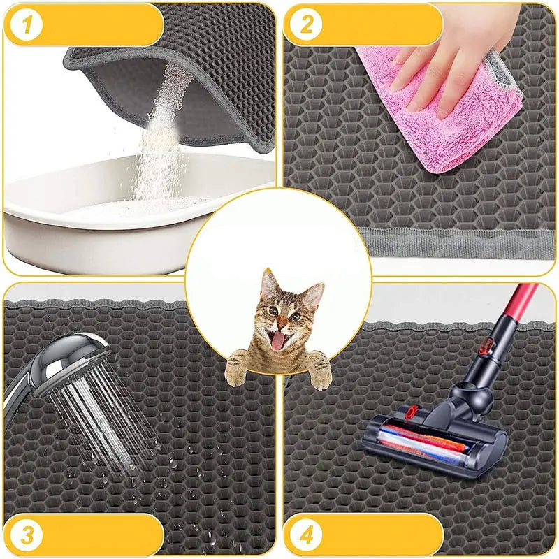Tapis de litière pour chat